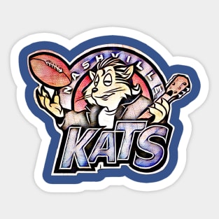 Nashville Kats Football Sticker